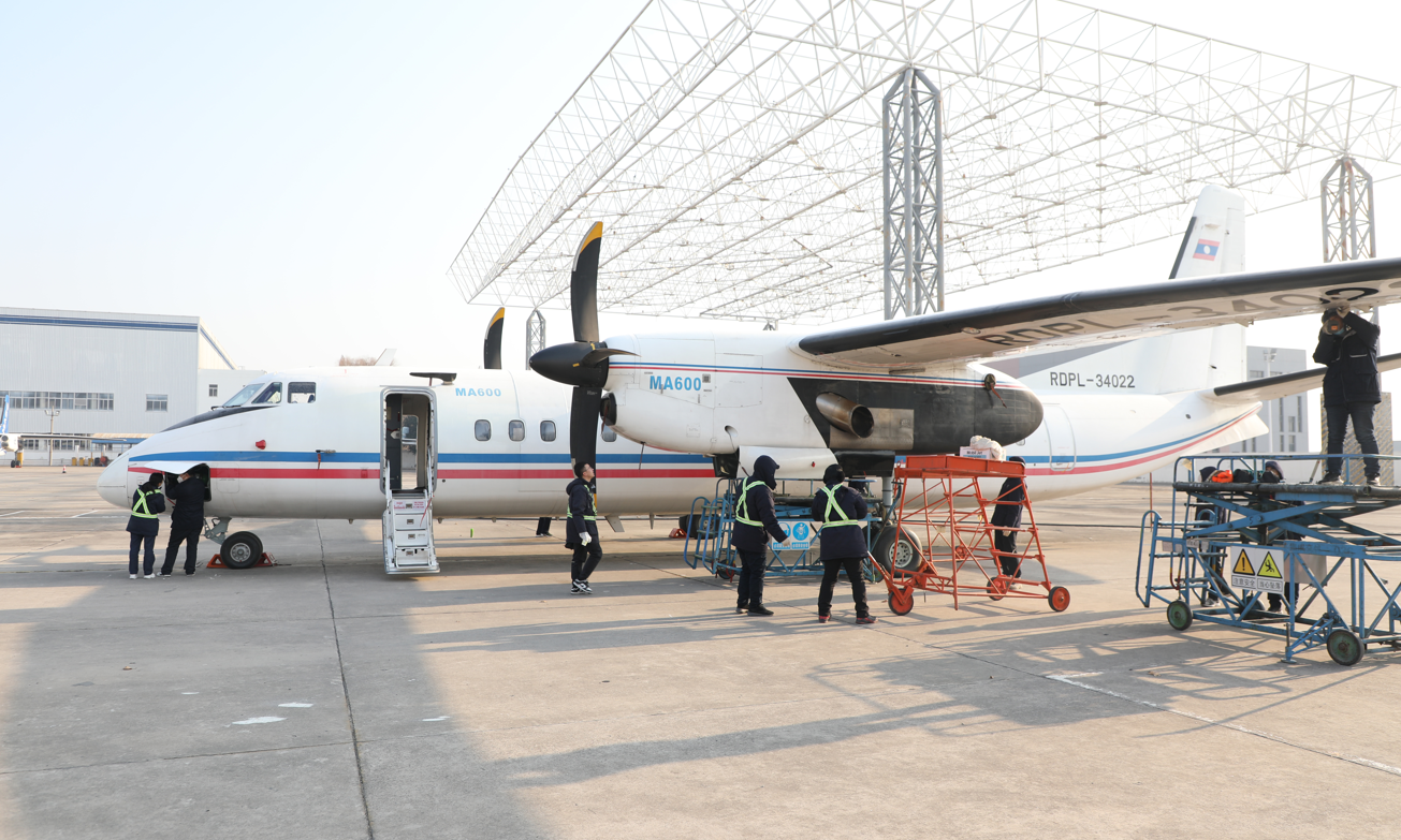 1月4日，随着一架“新舟”600飞机平稳降落，航空工业西飞新年首架次飞行任务圆满完成。