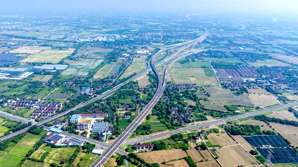 近期拍摄的浙江苏台高速公路（二期）。