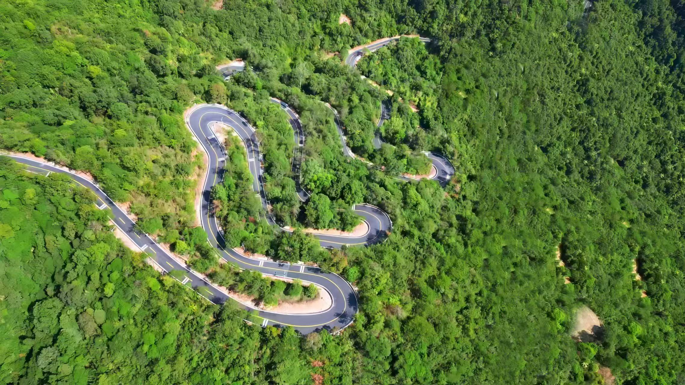 项目以独特的8字形串联起南昆山和罗浮山两大名山胜景，涵盖2段省道和8段县道，贯通9镇54村200多个景点，全线共设置16个驿站，有机融合了生态观光、文化体验和乡村休闲等多元业态，为绿美广东绘就一幅“路景交融、产城共生”的壮美画卷。